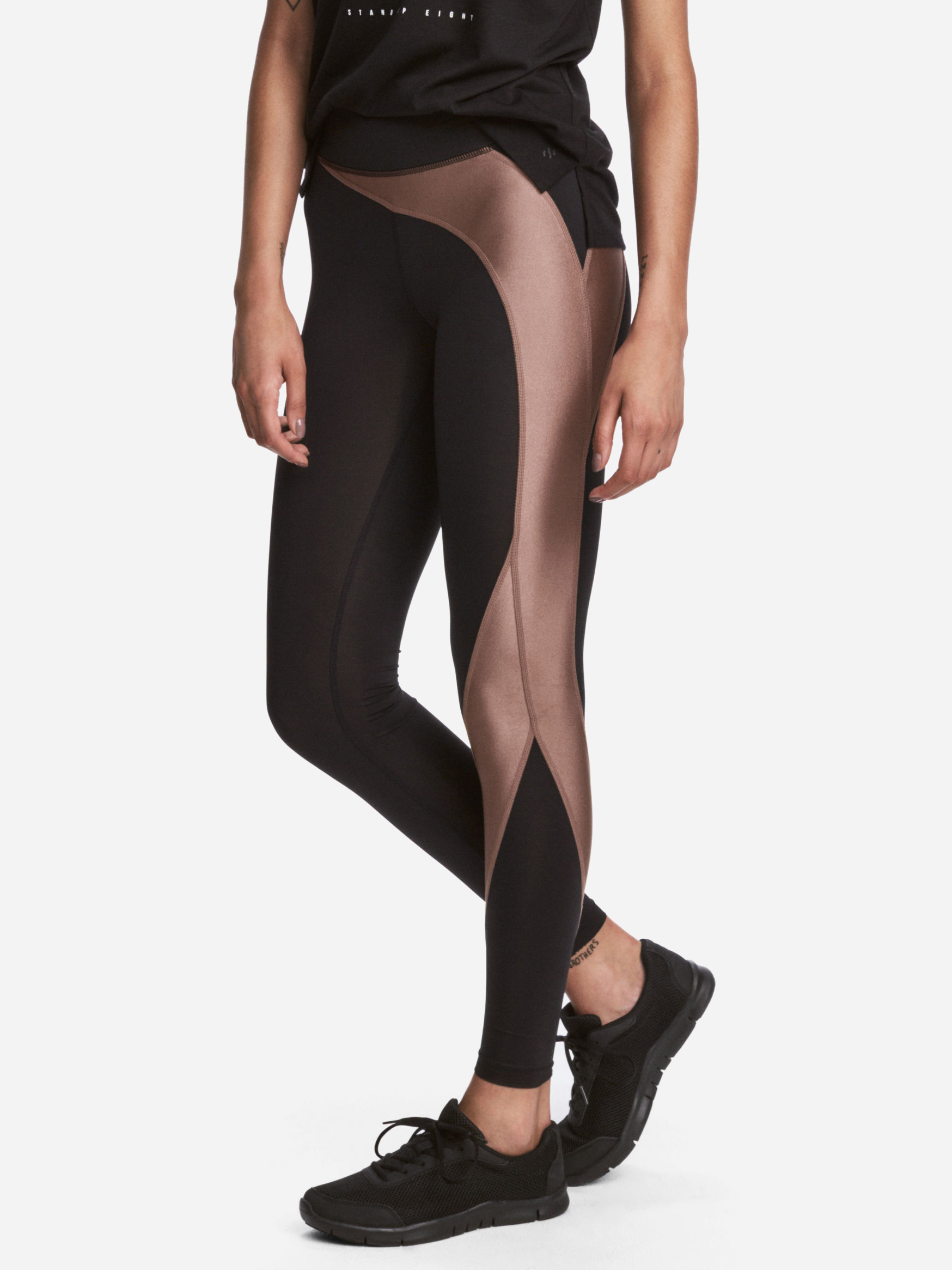 

Спортивные леггинсы H&M XAZ126751RNFO  Черные с коричневым, Спортивные леггинсы H&M XAZ126751RNFO S Черные с коричневым