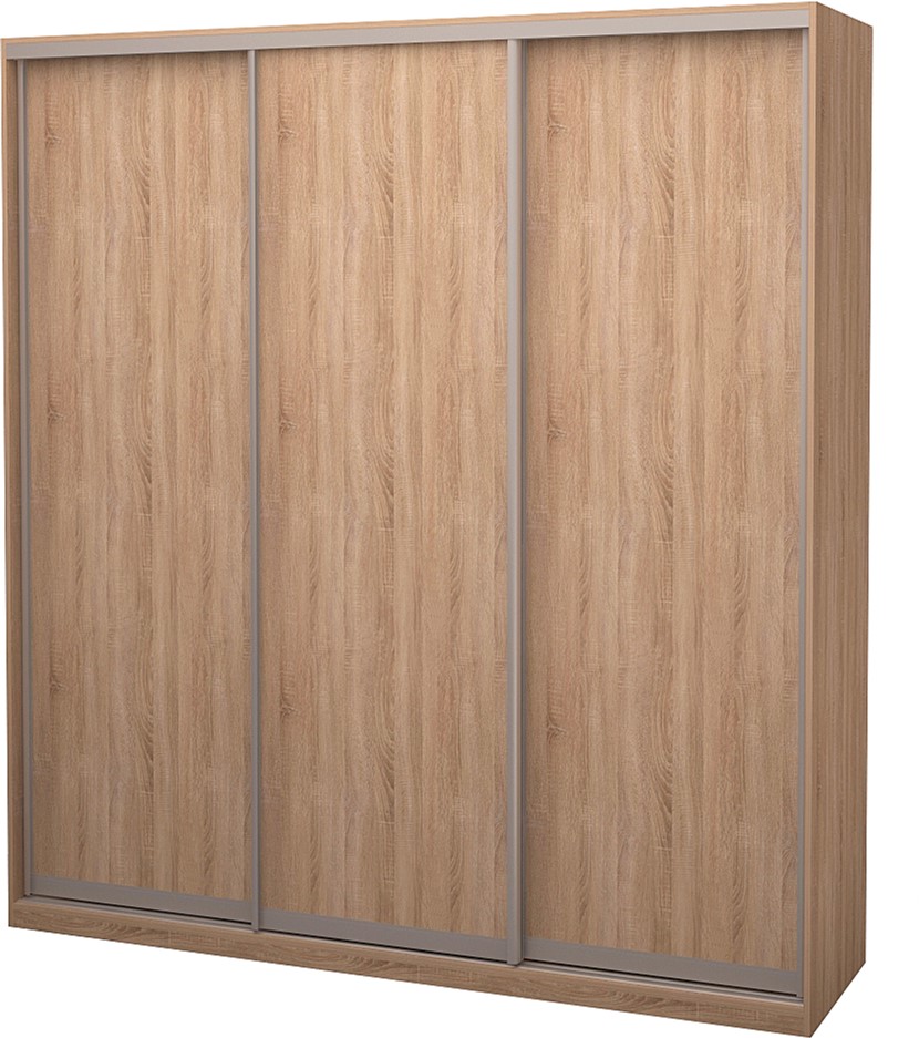

Шкаф-купе трехдверный Roko 209.2x242x60 см ДСП Дуб сонома
