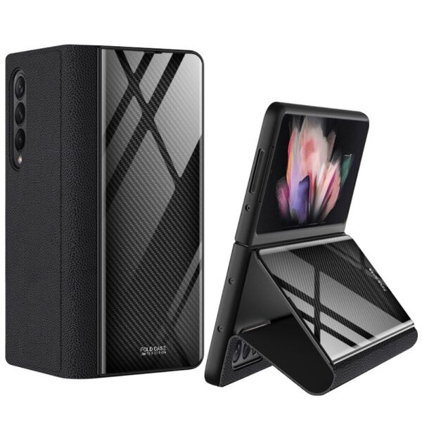 

Чехол GKK Fold Hybrid для Samsung Galaxy Z Fold 3 - Carbon Fiber / Black