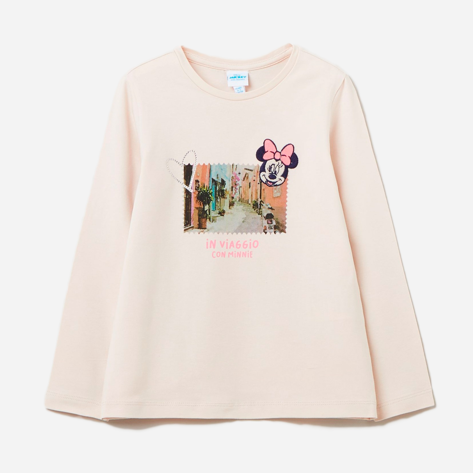 

Футболка с длинными рукавами OVS 1294712 104 см Pink