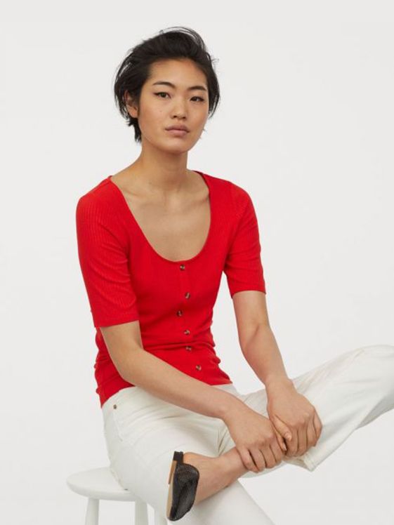 

Топ H&M 832359006b24 L Красный