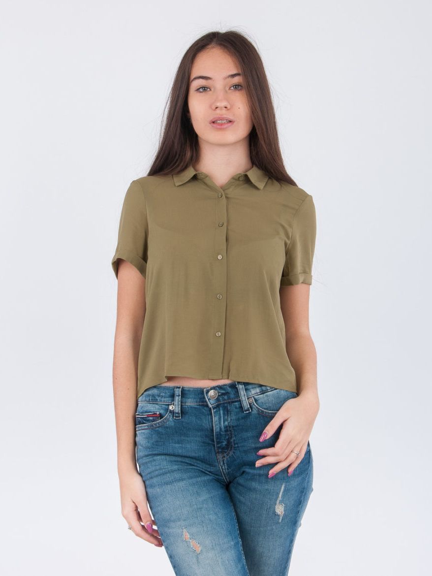 

Рубашка Pull & Bear 9471340b26  Хаки, Рубашка Pull & Bear 9471340b26 L Хаки