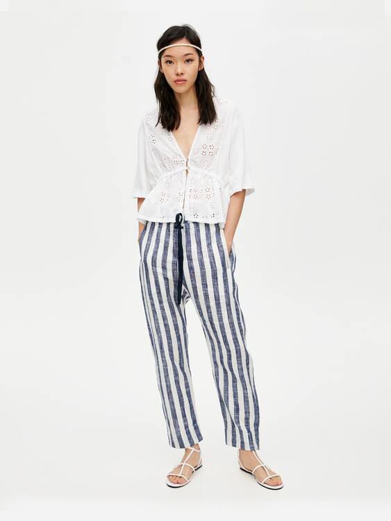 

Брюки Pull & Bear 5679318b26 S Синие