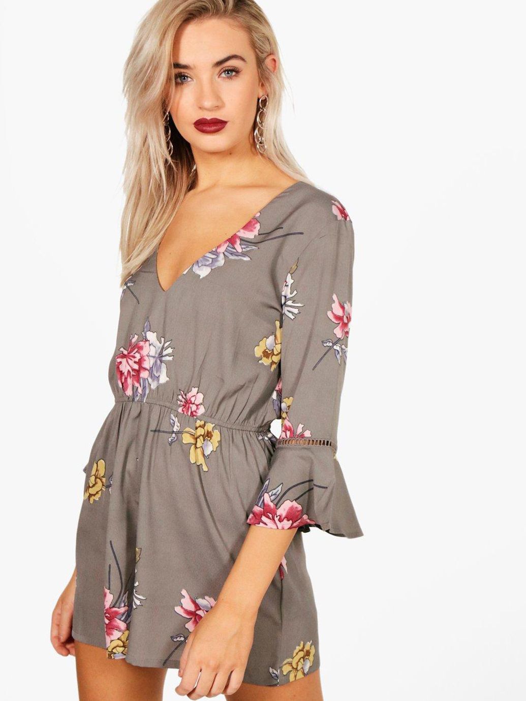 

Комбинезон Boohoo DZZ33149b33 38 Серый