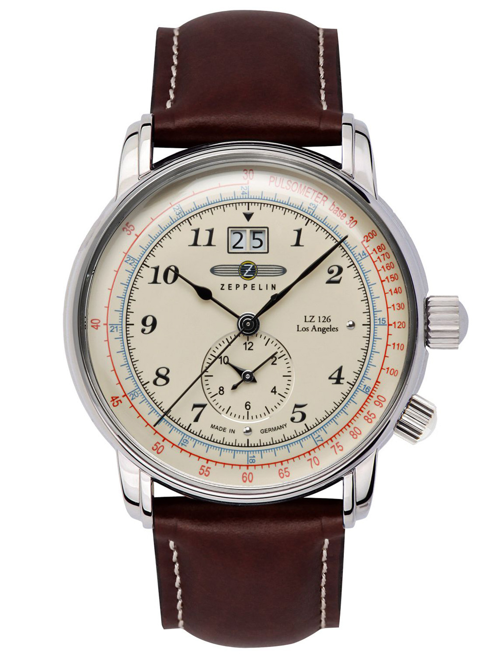 

Часы Zeppelin 8644-5 LZ-127 Herren 43mm 5ATM