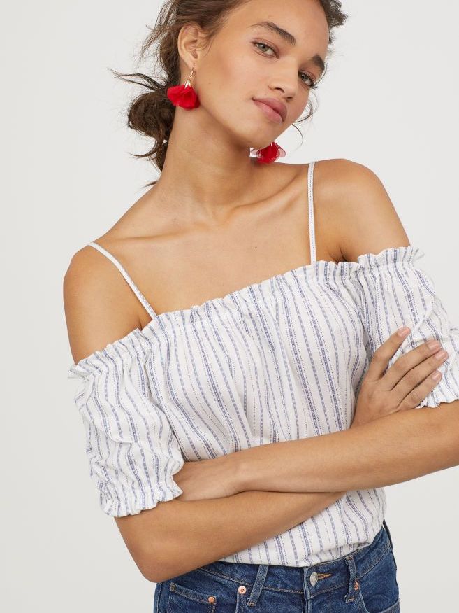 

Топ H&M 613457b35 M Белый