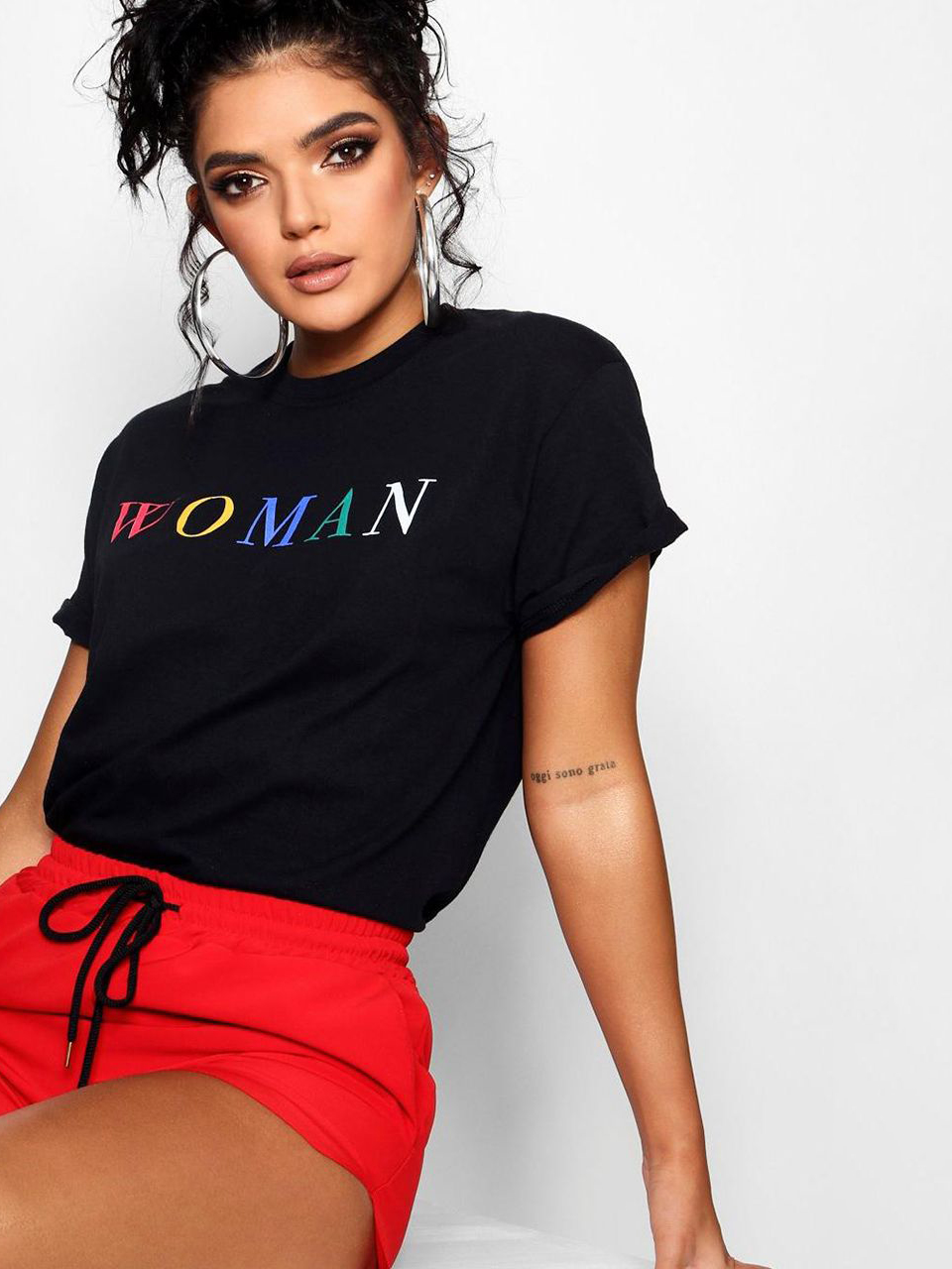 

Футболка Boohoo DZZ22824b35 M Черная