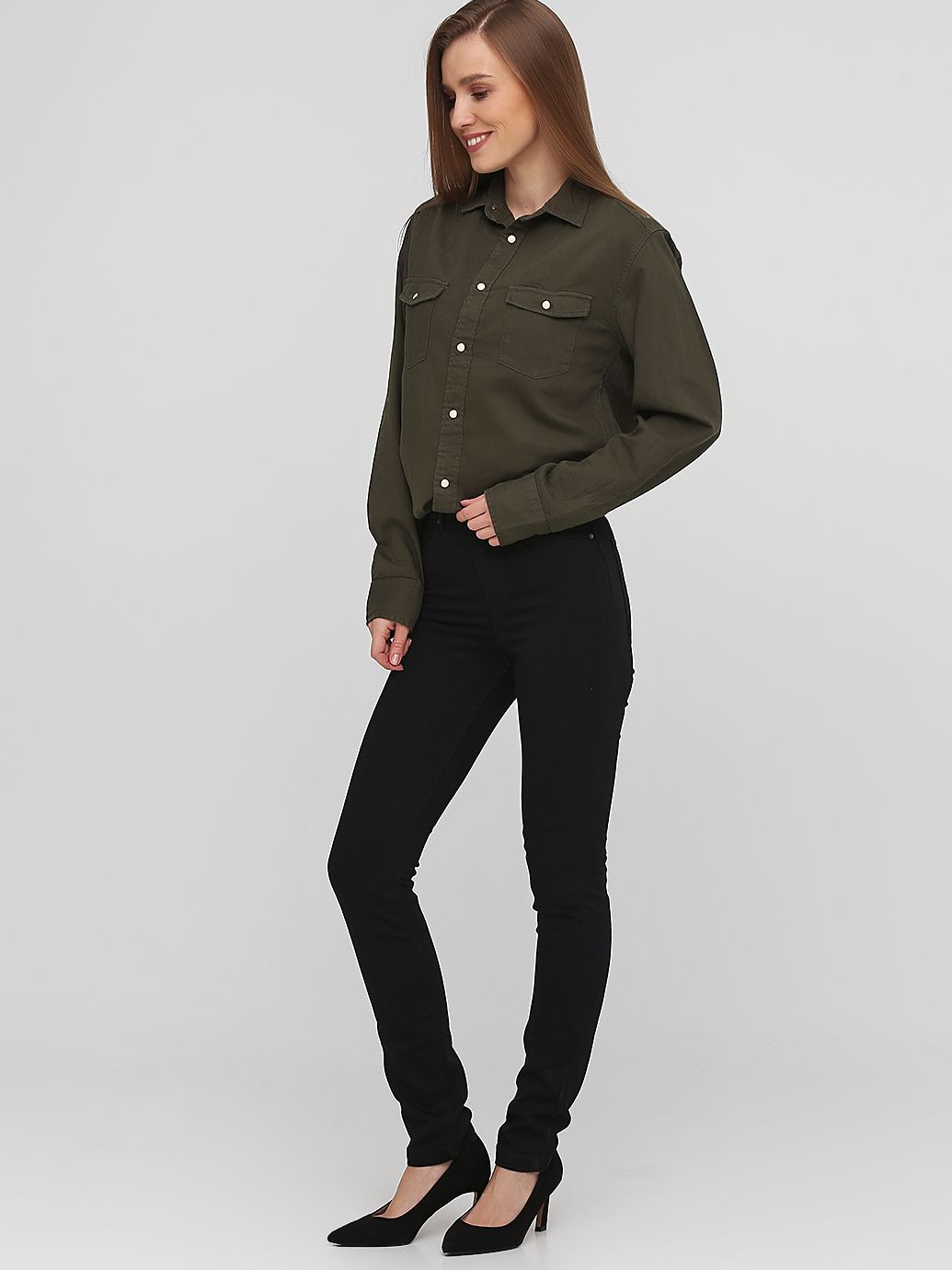 

Джинсы H&M 5273266b36 W26 Черные