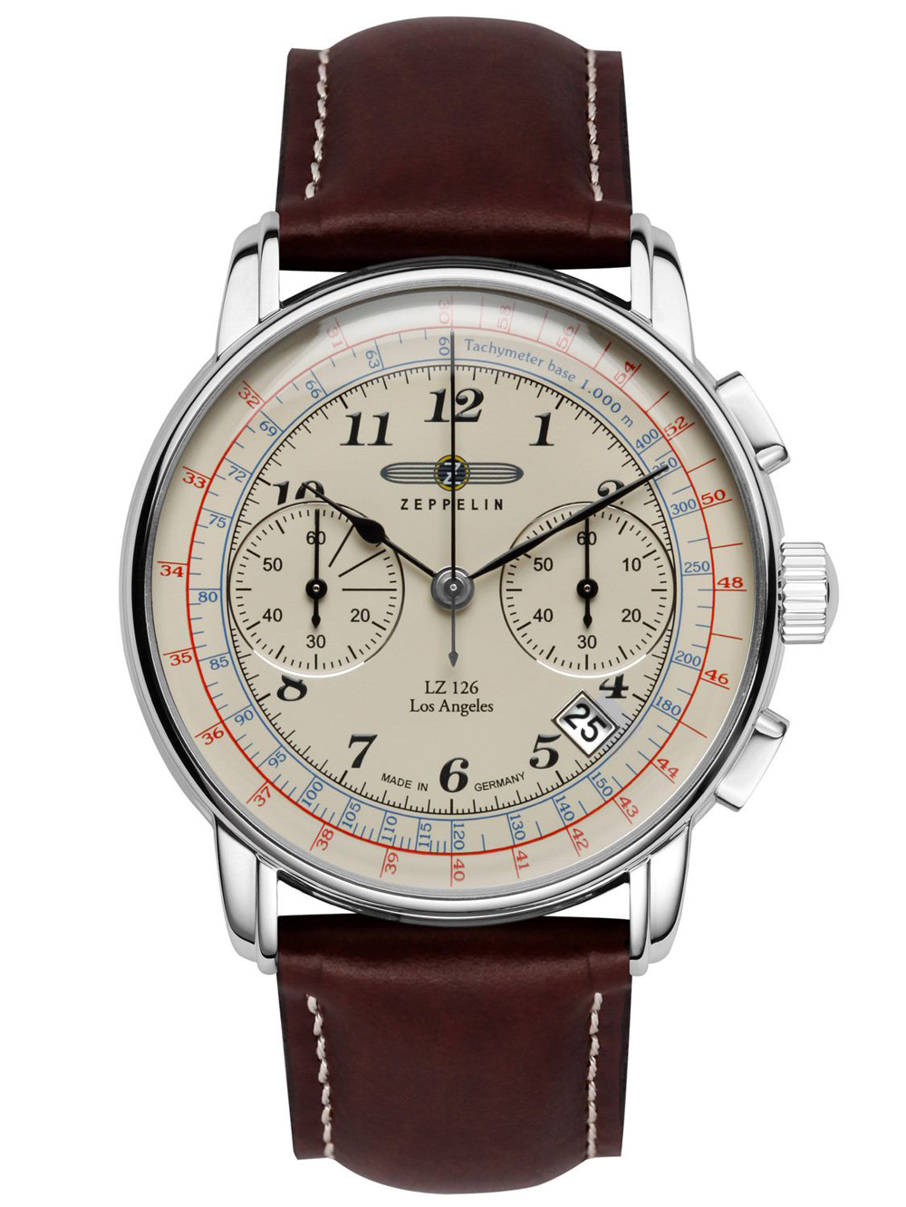 

Часы Zeppelin 7614-5 LZ-127 Chronograph 43mm 5ATM