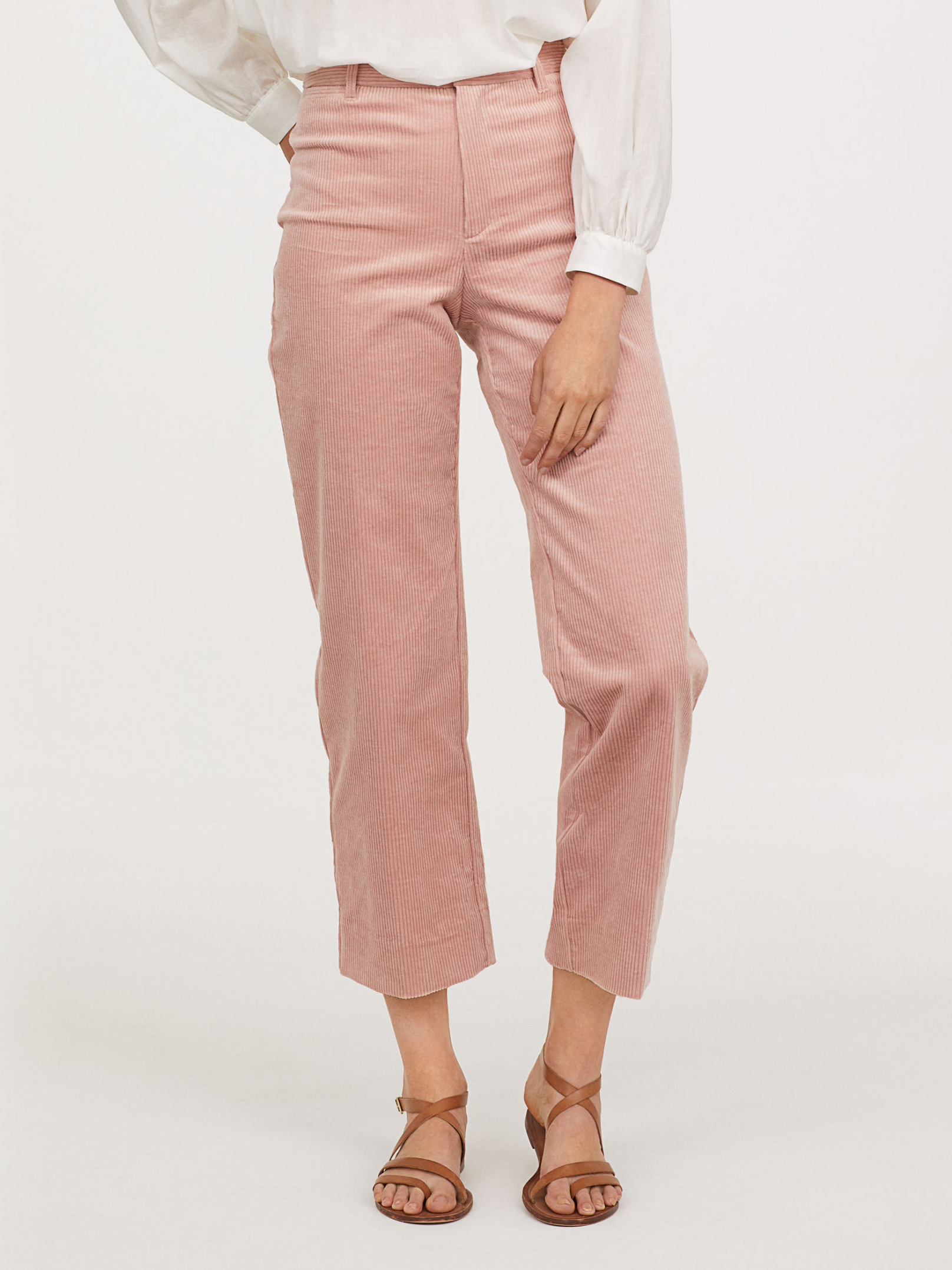 

Брюки вельветовые H&M XAZ108289RKUW 48 Розовые
