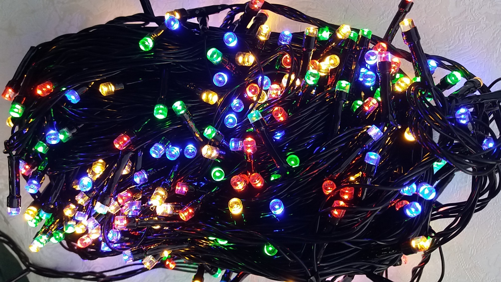

Светодиодная гирлянда черный провод 500 LED 36 м Мультицвет