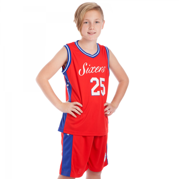 

Форма баскетбольная подростковая NB-Sport NBA SIXERS 25 BA-0904 XL (13-16 лет) красный-синий (IN06304)