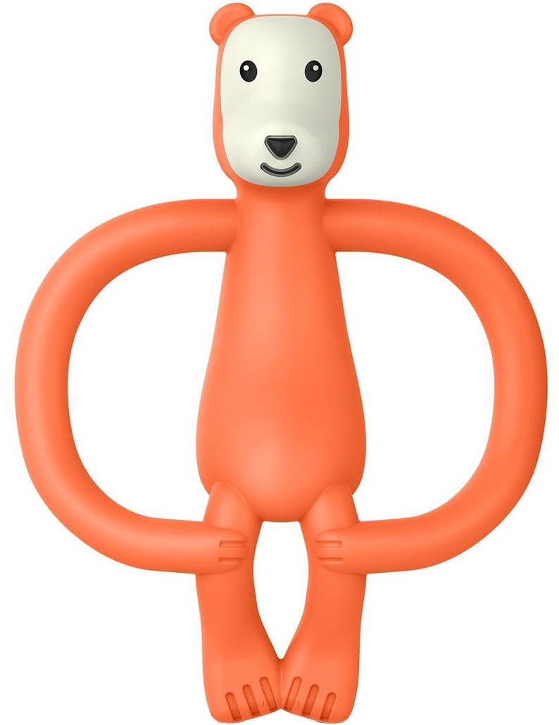 

Игрушка-прорезыватель Matchstick Monkey Медведь Оранжевый 11 см (MM-B-001) (0705604684655)