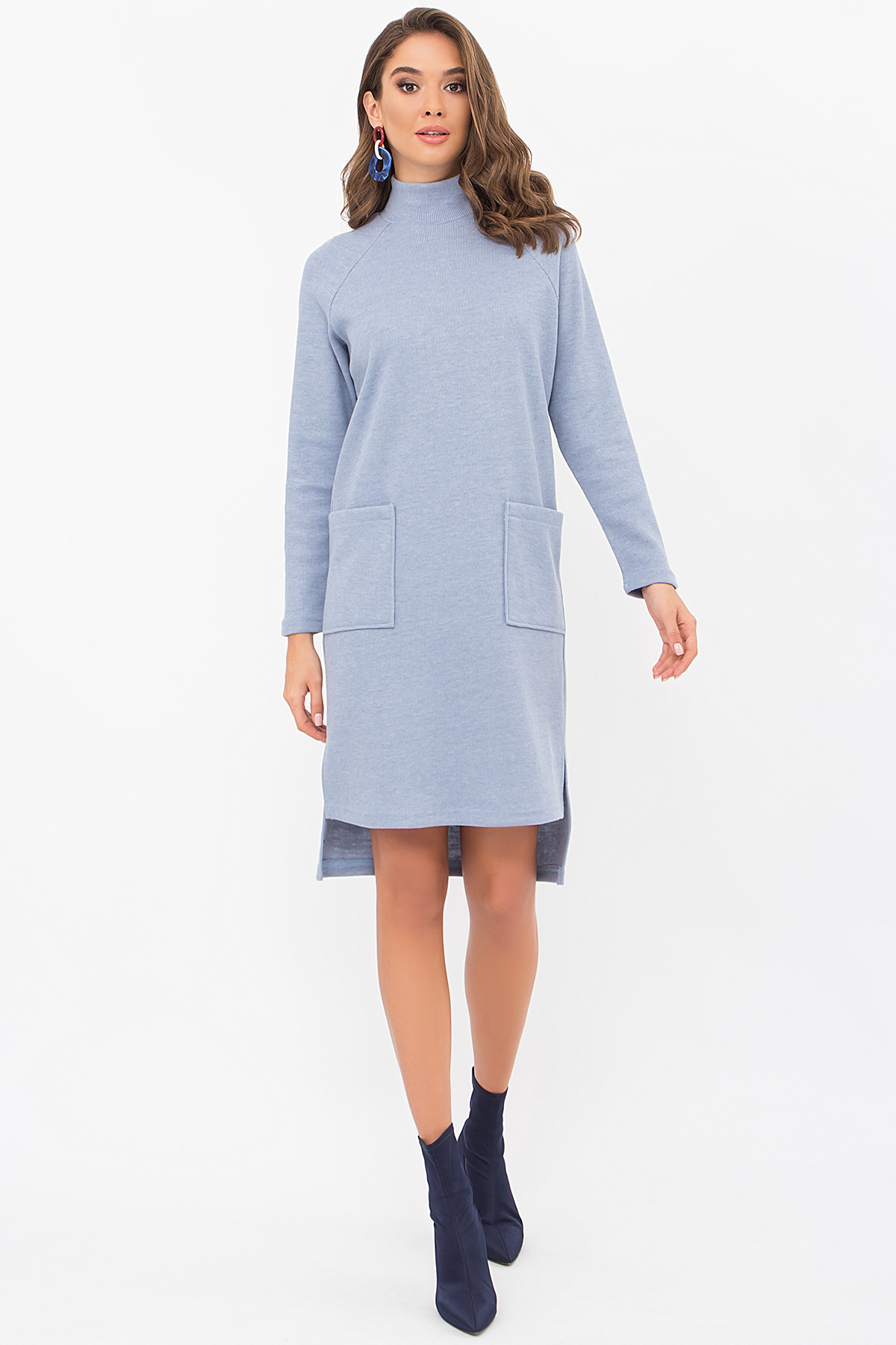 

Платье женское цвет голубой размер  FGg_75107, Платье женское цвет голубой размер XS FGg_75107