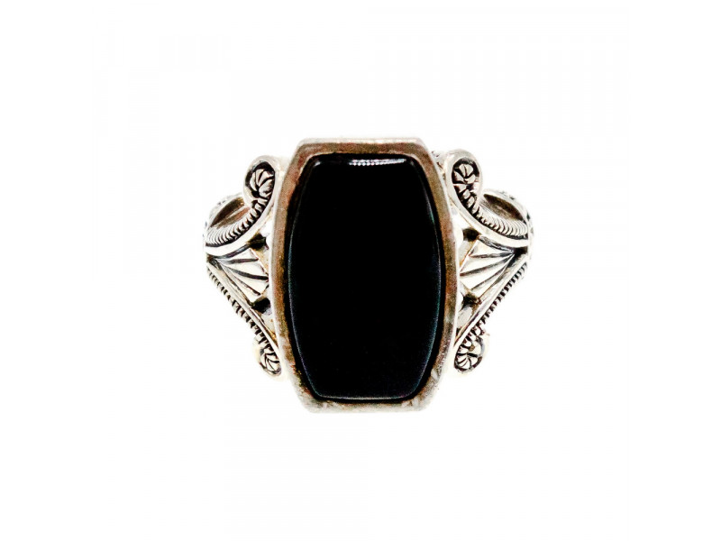 

Серебряное кольцо с ониксом Винтаж Натуральный Sky Jewelry 003349
