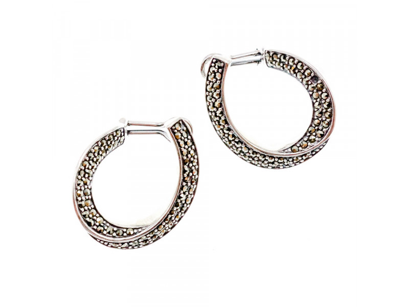 

Серебряные серьги с марказитом Удовольствие Натуральный Sky Jewelry 003370