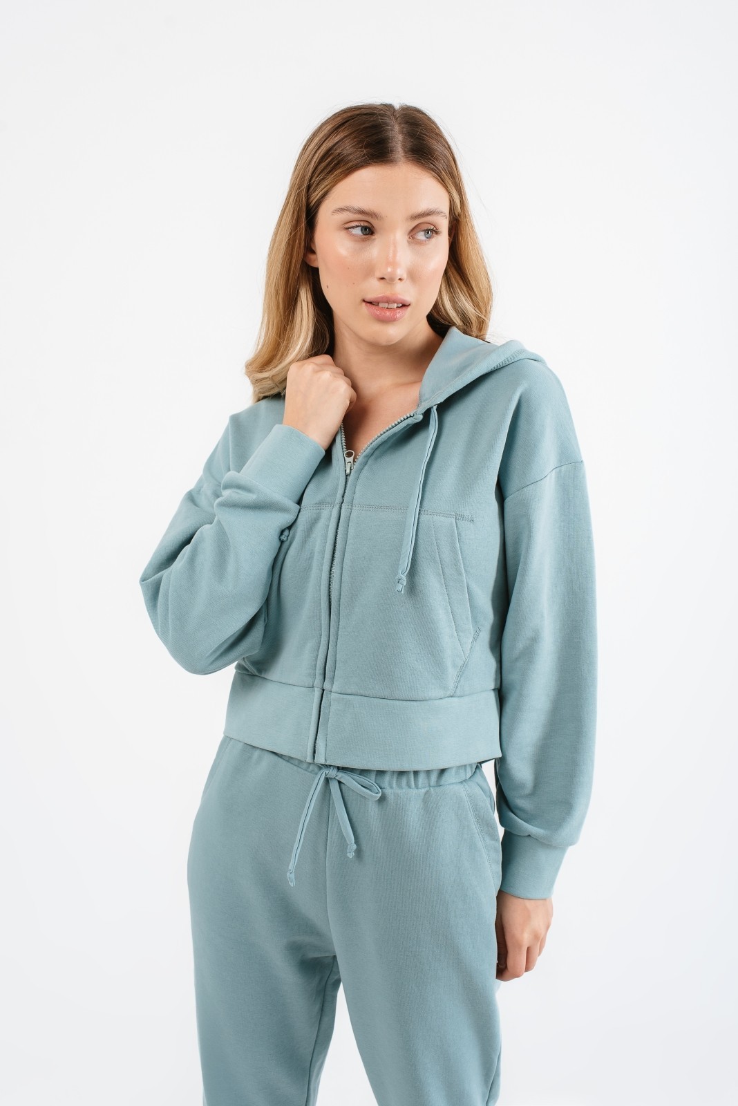 

Кофта Dreha 1226-14  Бирюзовый, Кофта Dreha 1226-14 S Бирюзовый