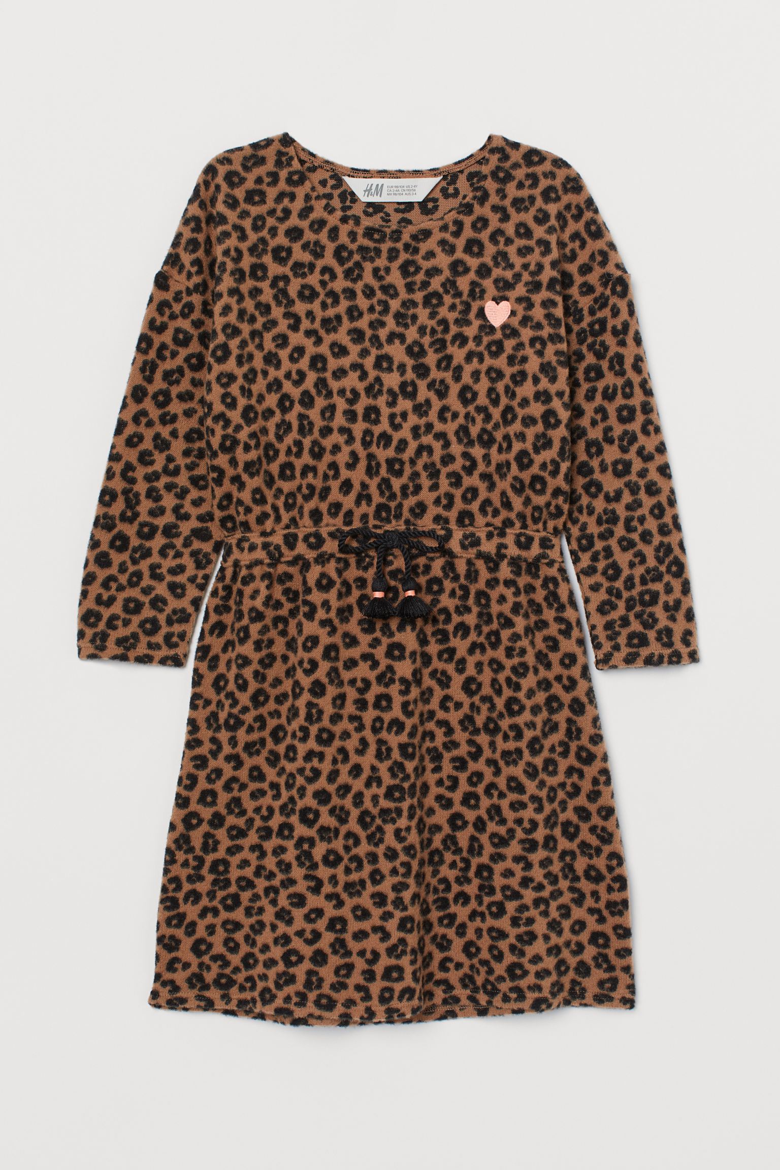 

Платье H&M 110 116см леопардовый 6107792140