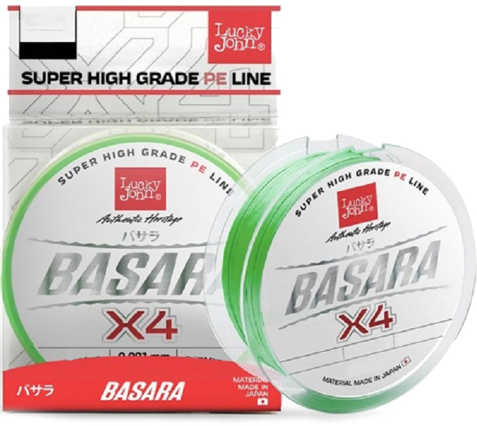 

Шнур плетёный Lucky John BASARA Х4 PE 125 м 0.194 мм Light Green (LJ4102-019)