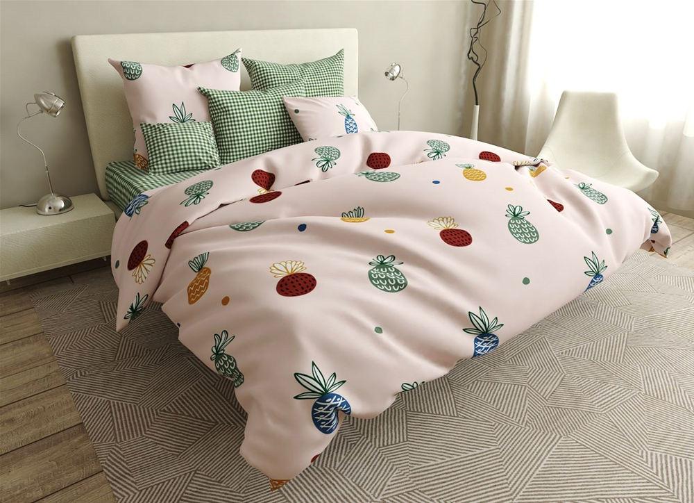 

Пододеяльник MirSon Бязь Premium 17-0414 Pineapple 110 х 140 см