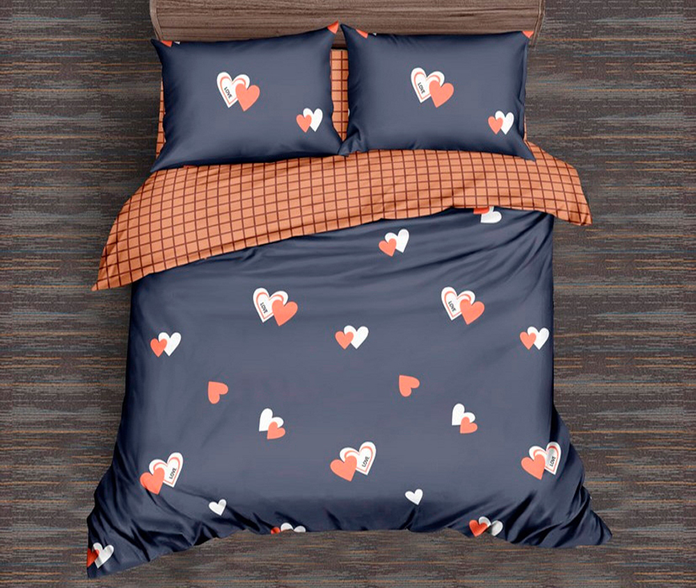 

Простынь MirSon Бязь Premium 17-0442 Blue orange 240 x 260 см