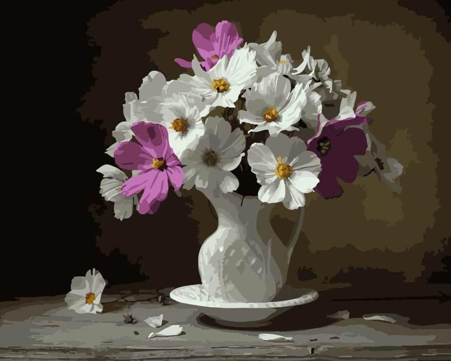 

Картина по номерам BrushMe GX3761 40*50 cм Космеи