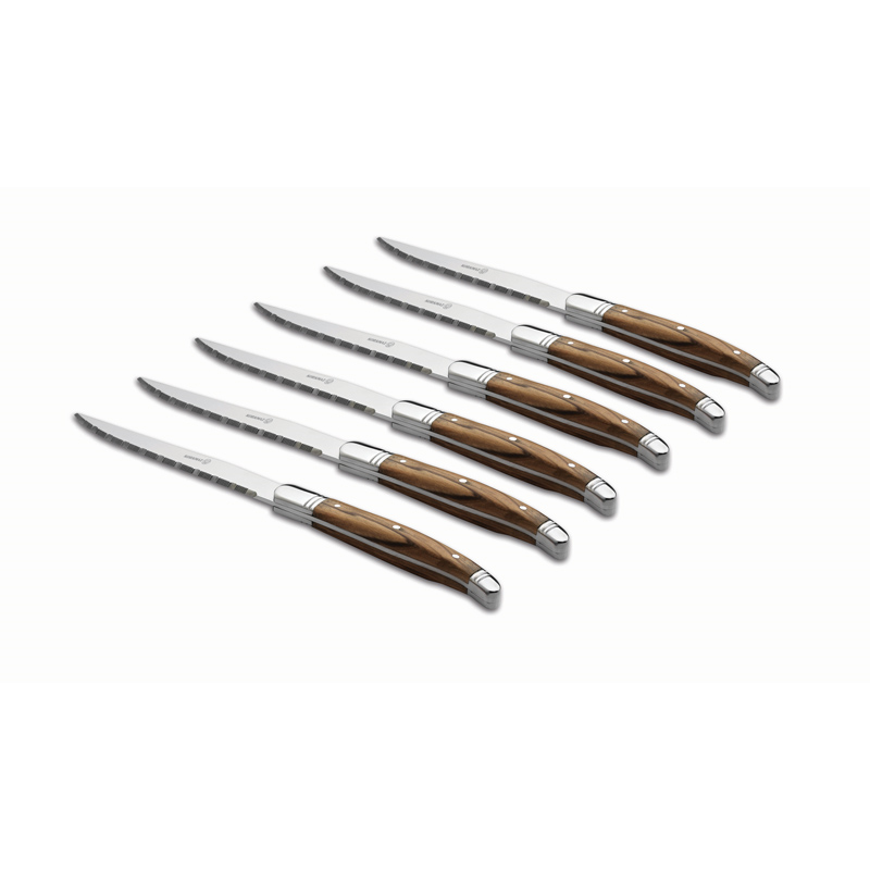 

Набір ножів для м'яса Korkmaz Olivia 6 пр.