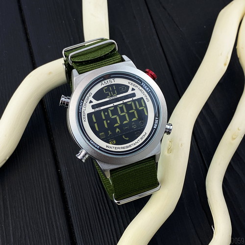 

Наручные часы AMST 3017 Silver-White-Green Wristband