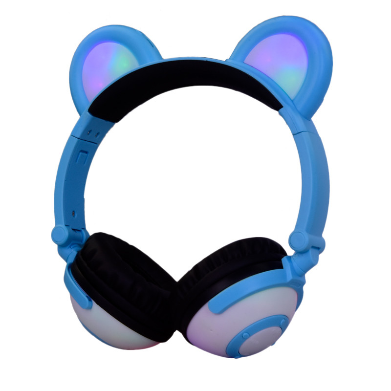 

Наушники LINX Bear Ear Headphone Наушники с медвежьими ушками LED подсветка 350 mAh Голубой (SUN1861)