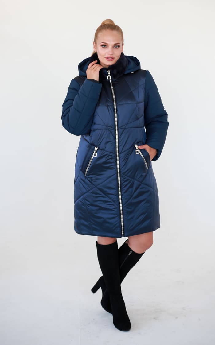 

Зимнее пальто "Рига" Waukeen Синий 8901 54 р 8901