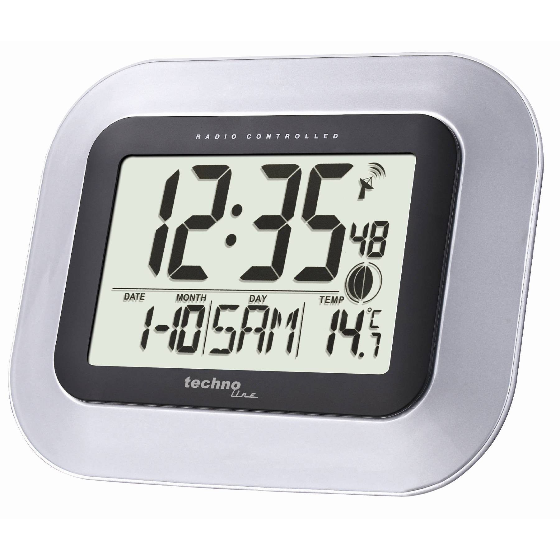

Часы настенные Technoline WS8005 Silver/Black