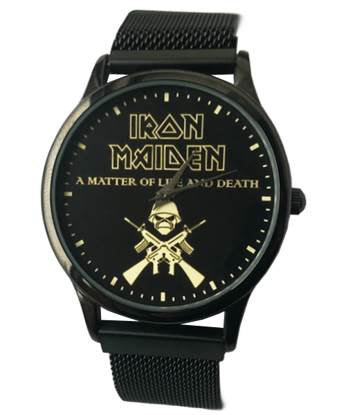 

Часы мужские наручные группа Айрон Мэйден, Iron Maiden, на магнитном браслете, миланская петля