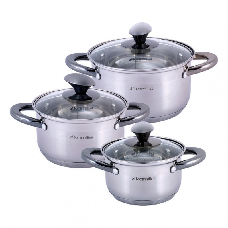 

Набор кастрюль 6 предметов Kamille KM-4926