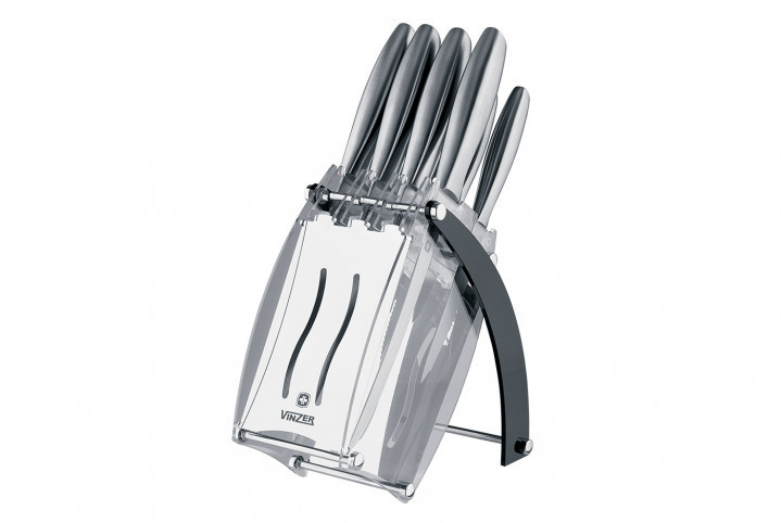 

Набор ножей на подставке Vinzer Razor 50112 9 предметов
