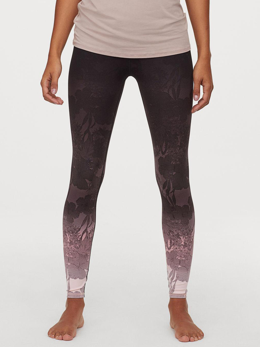 

Спортивные леггинсы H&M XAZ172693MRWH XS Черные с розовым
