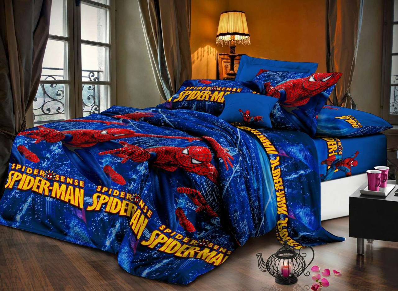

Комплект постільної білизни двохспальнийи TAG Сатин Gold 175х215 Spider-Man різнокольоровий