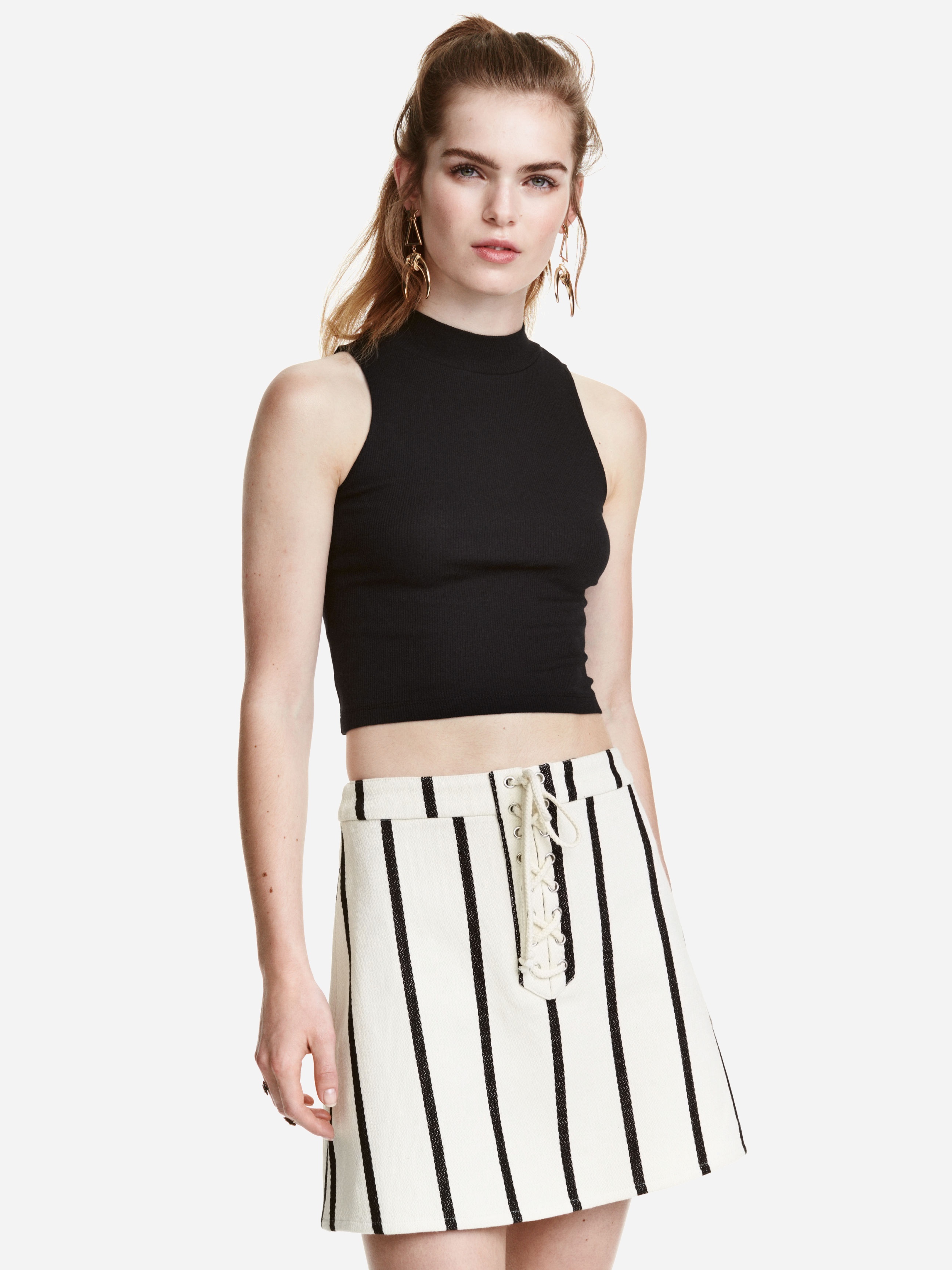 

Юбка H&M XAZ054425SBUO  Белая с черным, Юбка H&M XAZ054425SBUO 40 Белая с черным