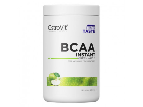 

Аминокислоты Ostrovit BCAA INSTANT 400г Вкус Зеленое Яблоко