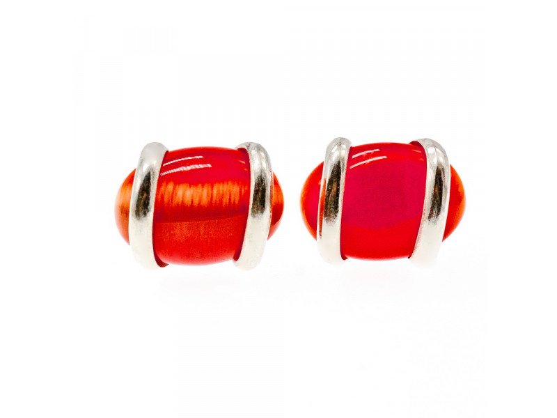 

Серебряные серьги 925 пробы с камнем Алпанит Sky Jewelry 001327