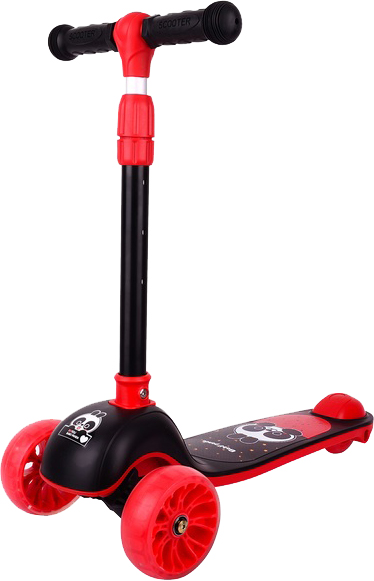 

Самокат детский Daddychild Sport HD-007-Red-Black со светящимися колесами Красно-черный (HD-007-Red-Black)