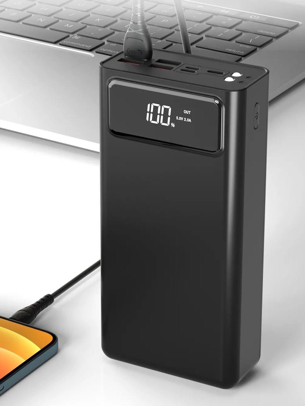 

Павербанк XO 50000mAh 4хUSB/Micro/Type-C/Lightning LED