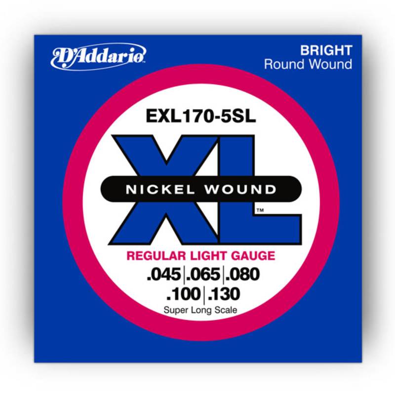 

Струны для бас-гитары D'ADDARIO EXL170-5SL 42304