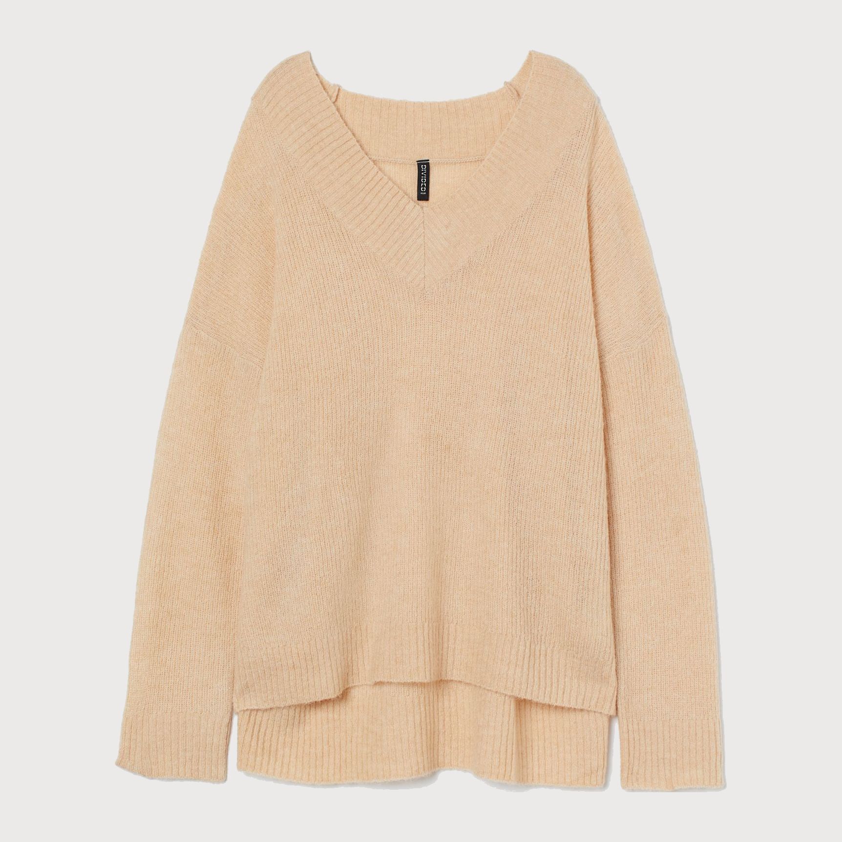 

Пуловер H&M 110-8420011  Светло-бежевый, Пуловер H&M 110-8420011 S Светло-бежевый