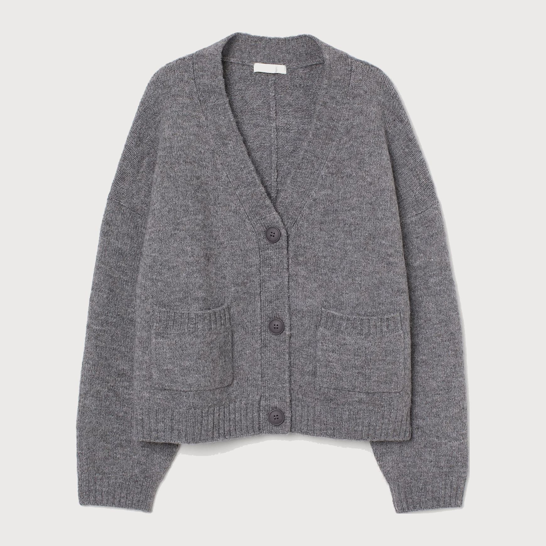 

Кардиган H&M 110-9261662 M Темно-серый