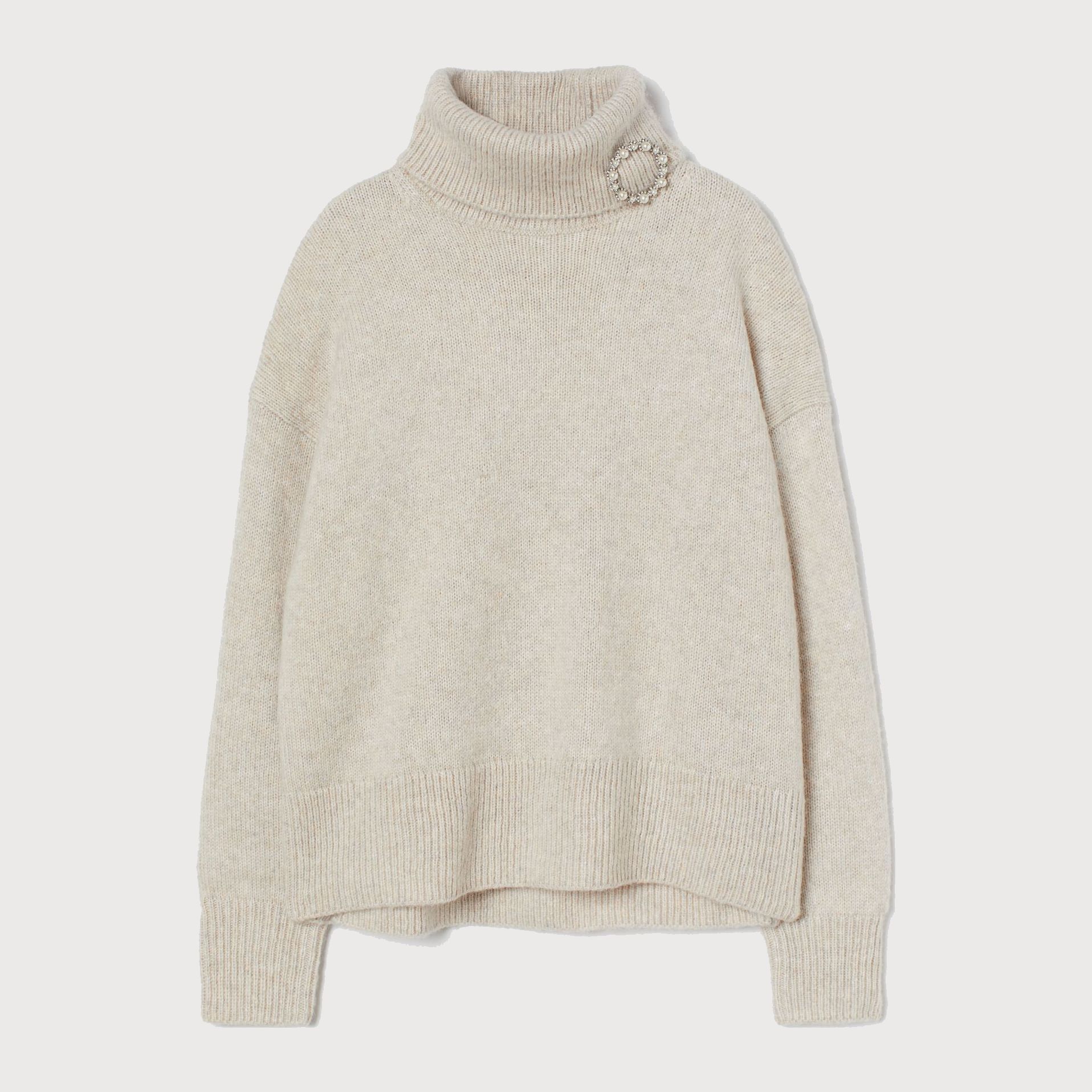 

Свитер H&M 1708-9375312 S Светло-бежевый