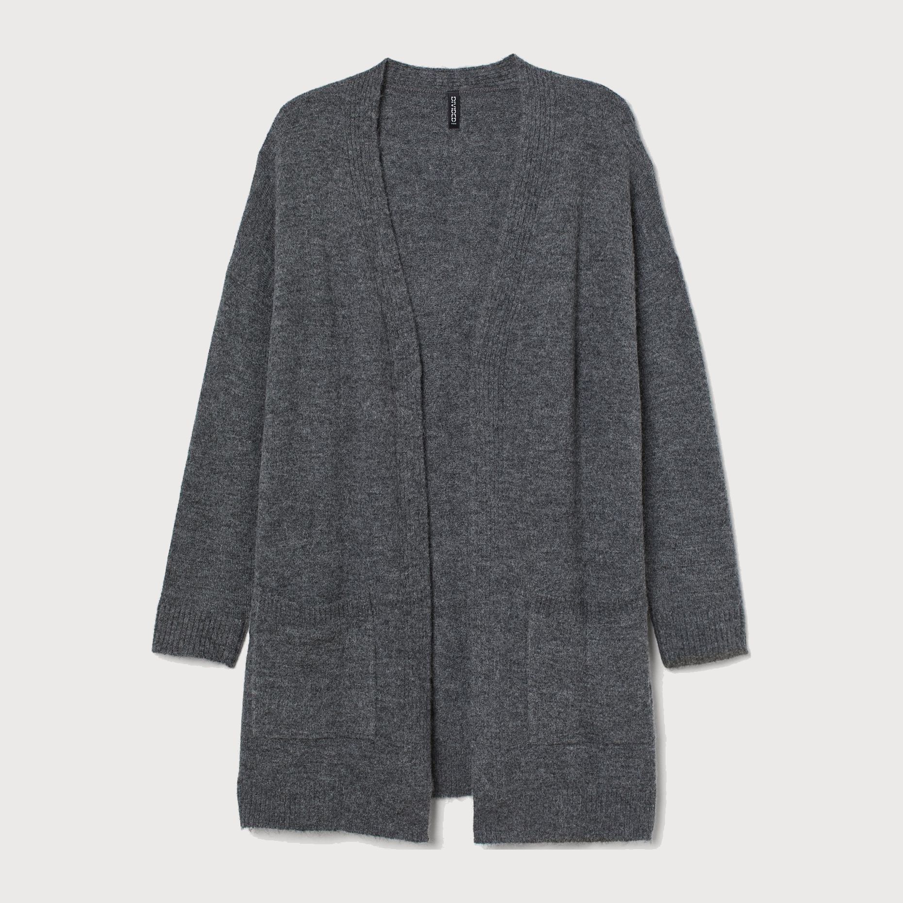 

Кардиган H&M 410-9005462 L Темно-серый