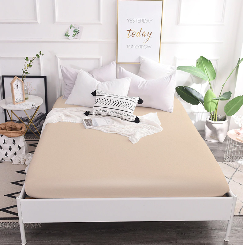 

Простынь на резинке трикотажная MirSon 19-400 Reni Outlet 200x220 см
