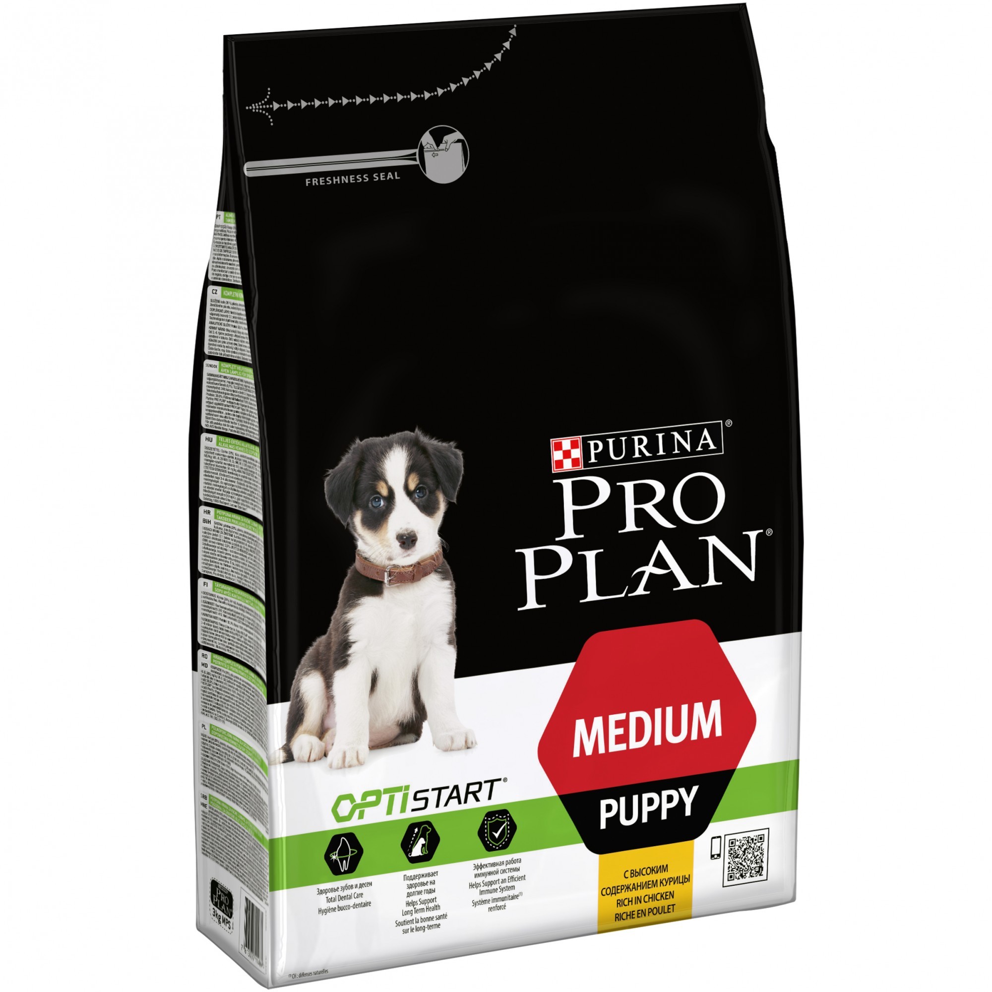 

Сухой корм Purina Pro Plan Puppy Medium с курицей для щенков средних пород 12 кг