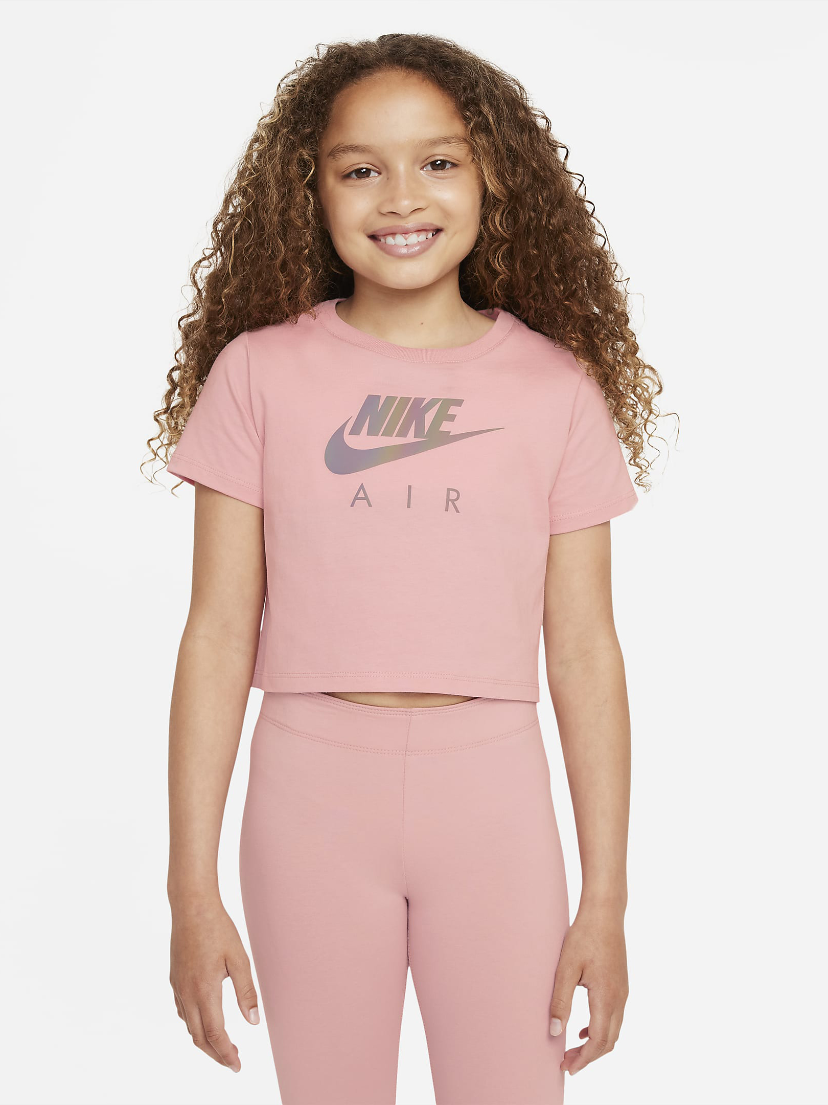 

Футболка детская Nike G Nsw Tee Crop Nike Air DJ6932-630 146-158 см (S) Розовая (195240913767)