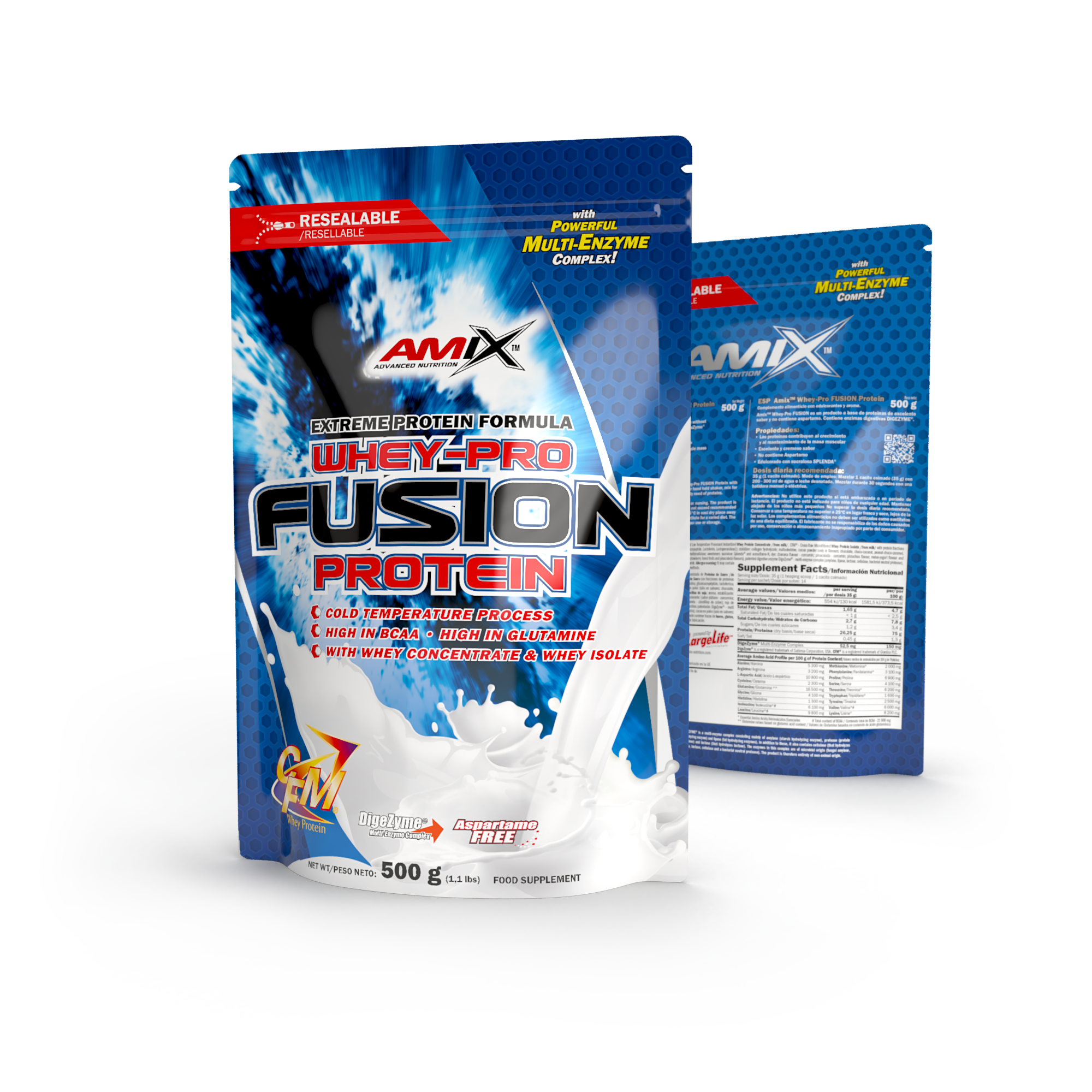 

Протеин Amix Nutrition WHEY PRO FUSION Клубника 500 г.